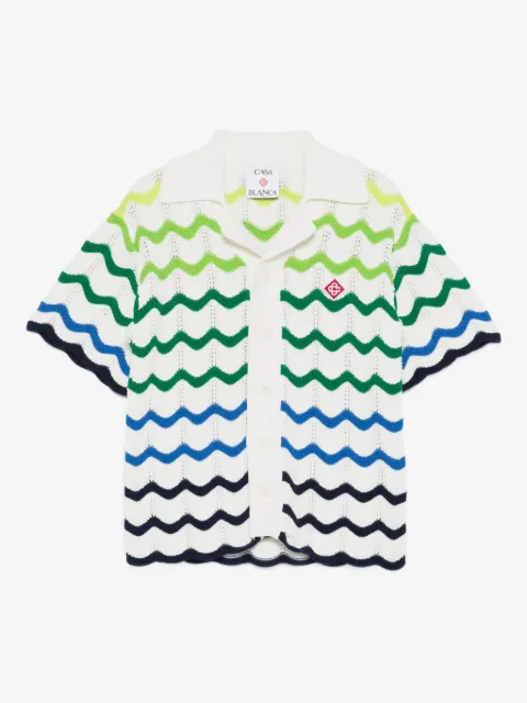 CASABLANCA KIDS camisa con ondas degradadas