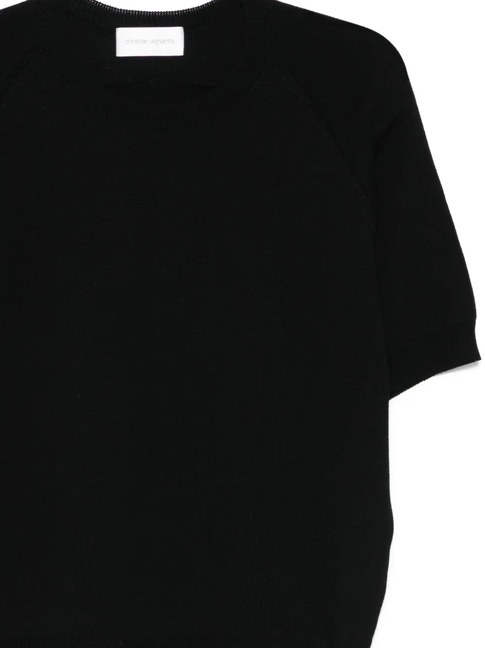  Christian Wijnants Crew-neck T-shrit - Black 