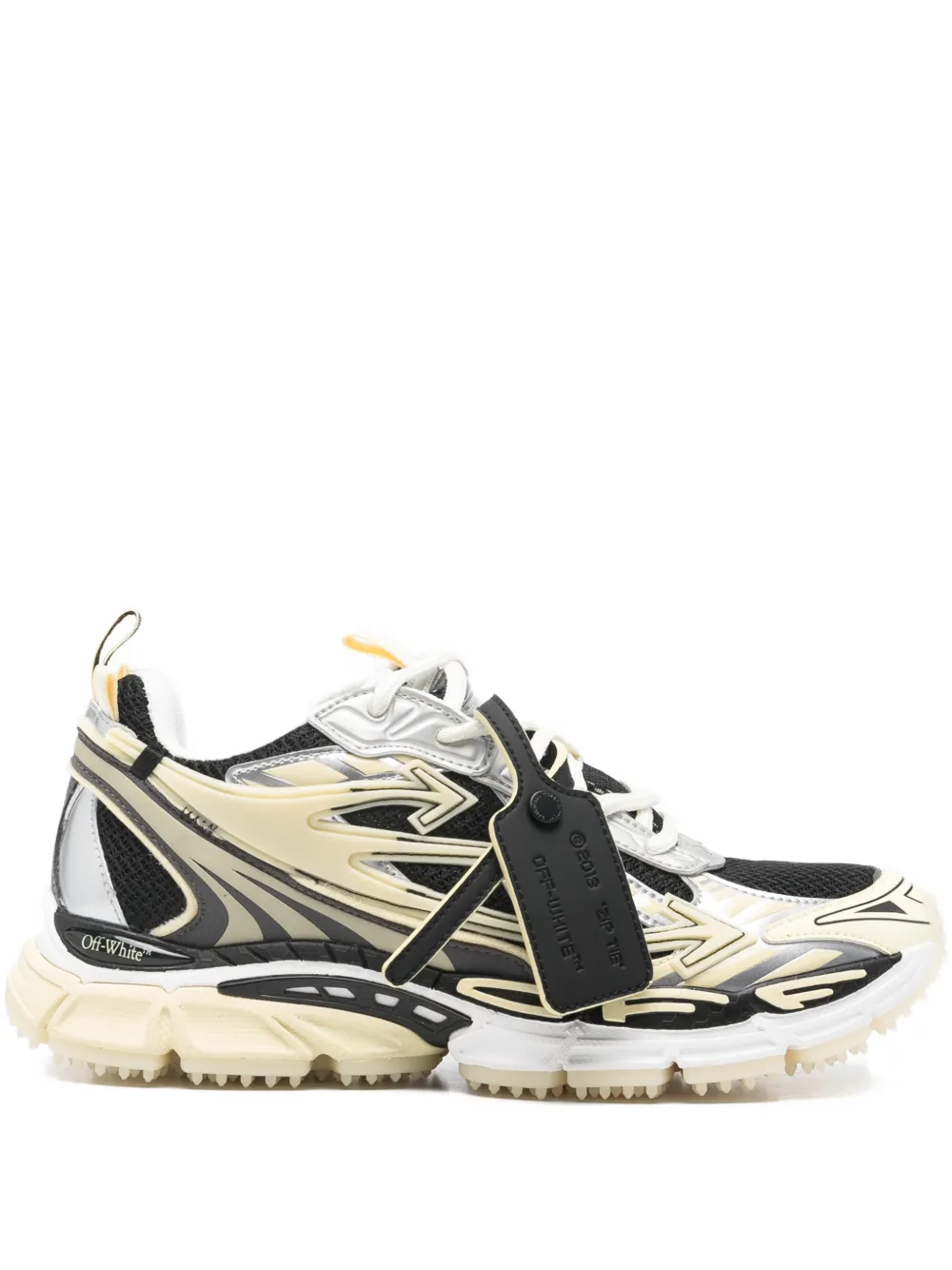 Off-White Rubberen sneakers Beige