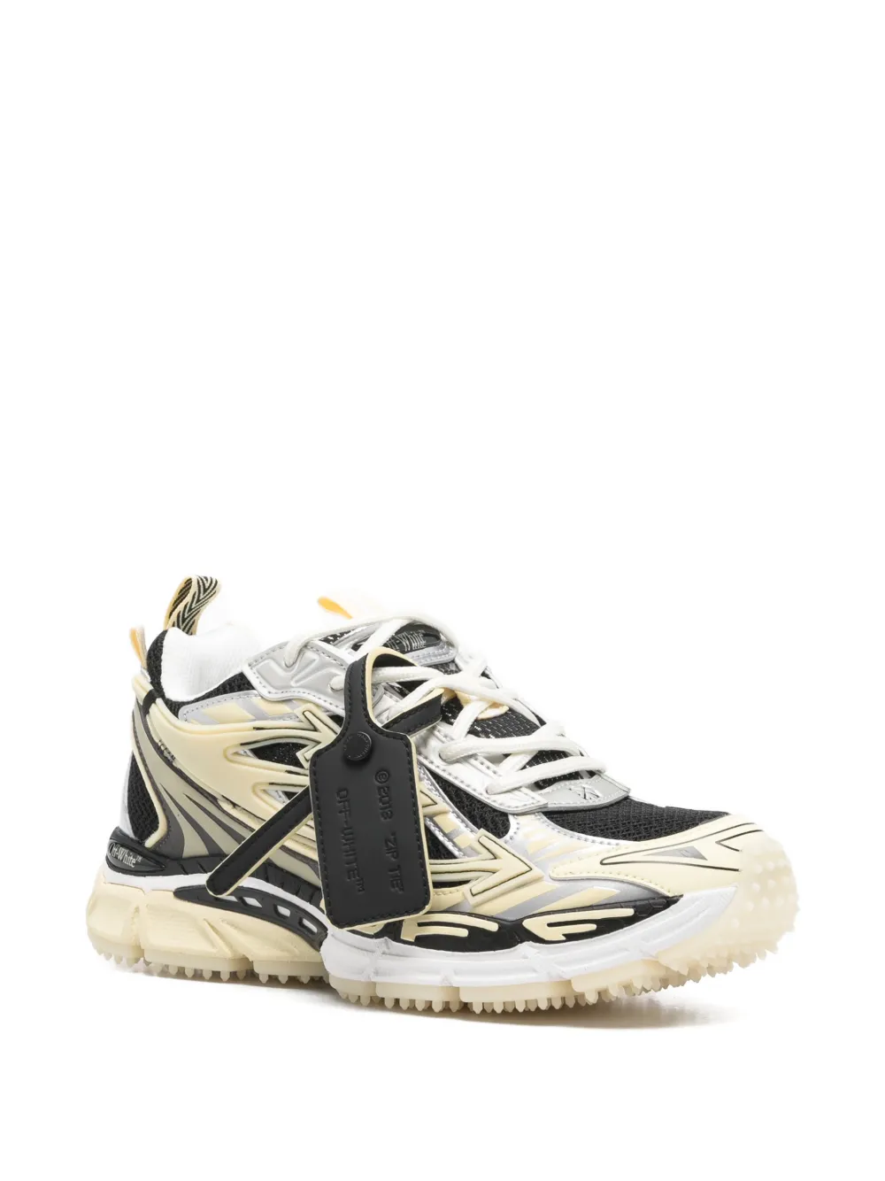 Off-White Rubberen sneakers Beige
