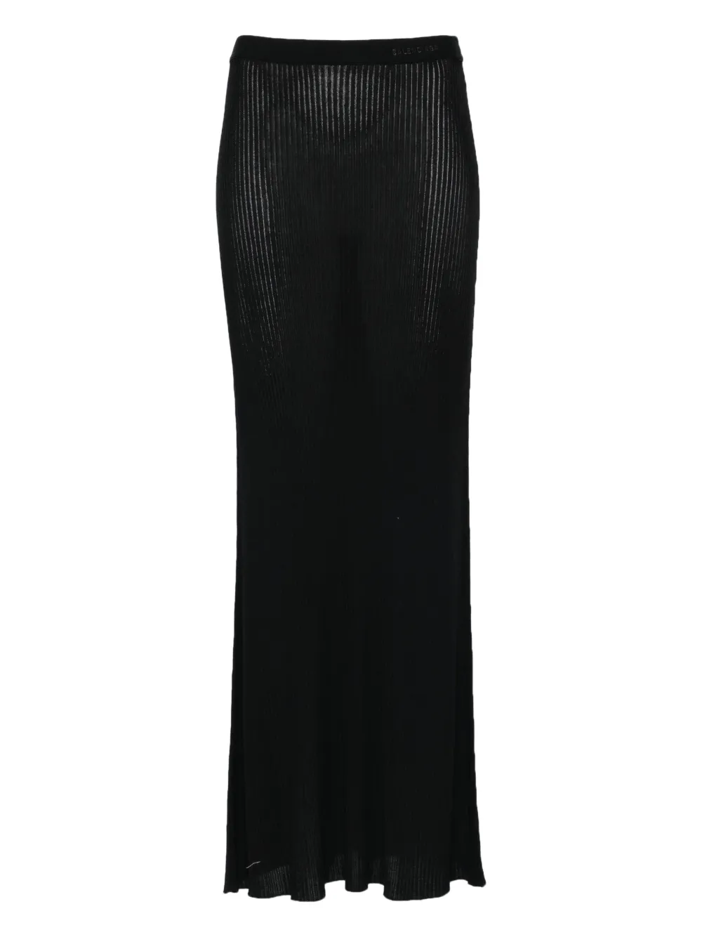 Balenciaga ribbed maxi skirt - Nero