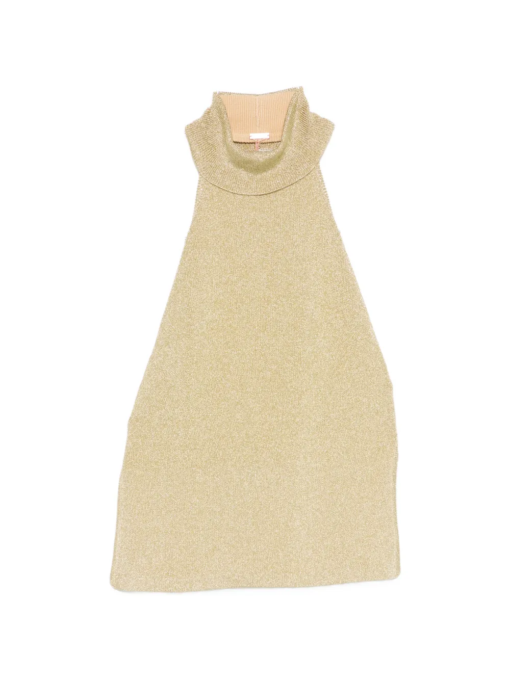 Cult Gaia halter-neck sleeveless top - Oro