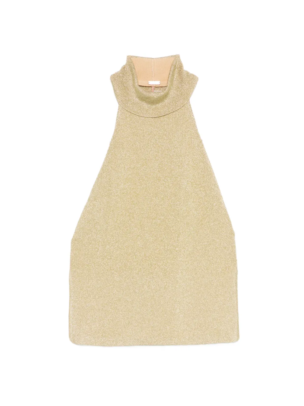 Cult Gaia halter-neck sleeveless top - Oro