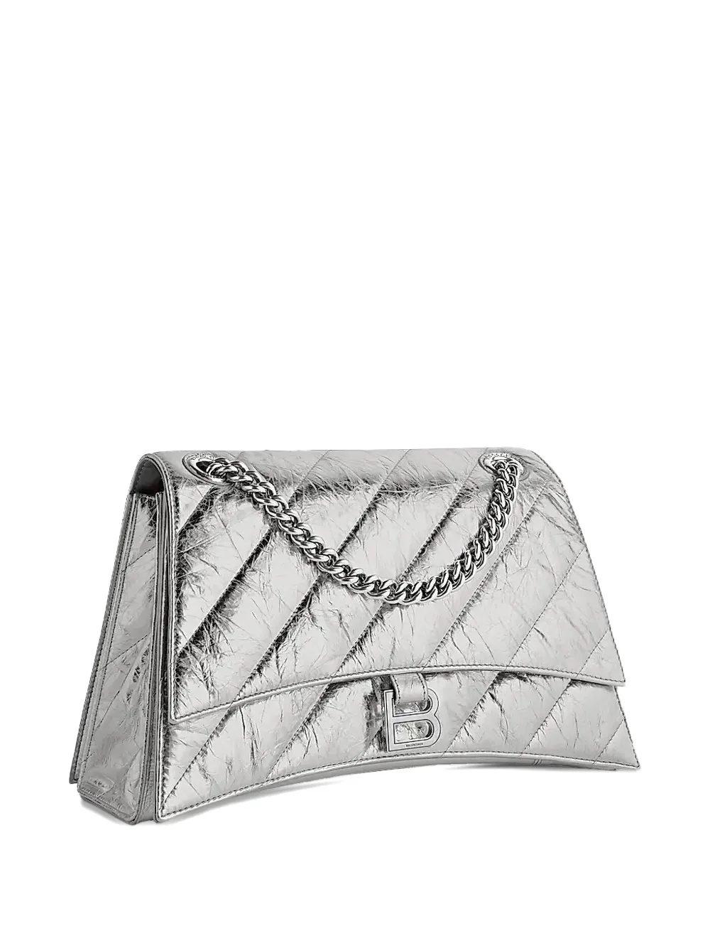 Balenciaga medium Crush quilted shoulder bag - Zilver