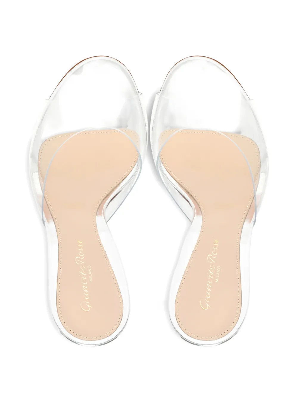 Gianvito Rossi Sandalen met ronde neus en hak Wit