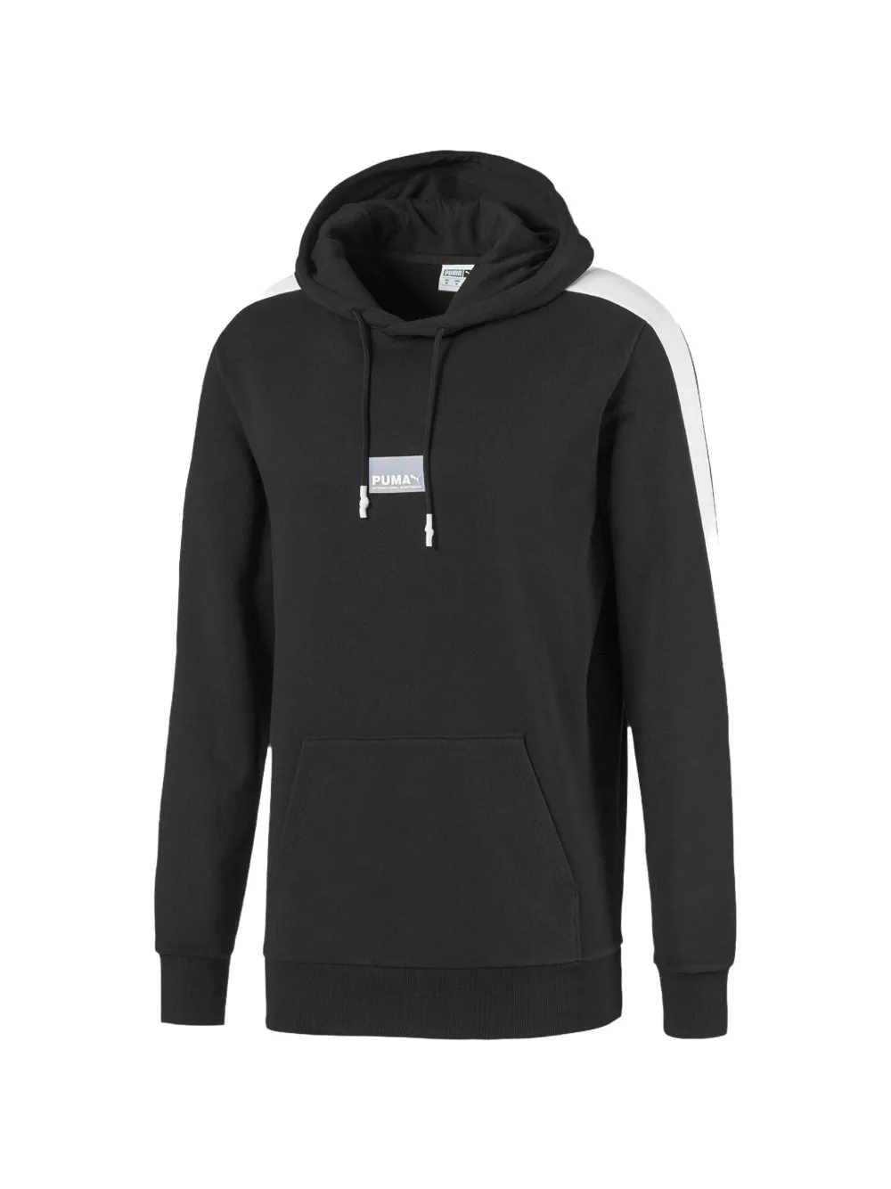 PUMA Hoodie mit Logo-Schild - Schwarz