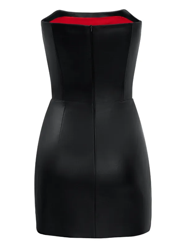 Lika Corset lace-trim Mini Dress | Black | FARFETCH