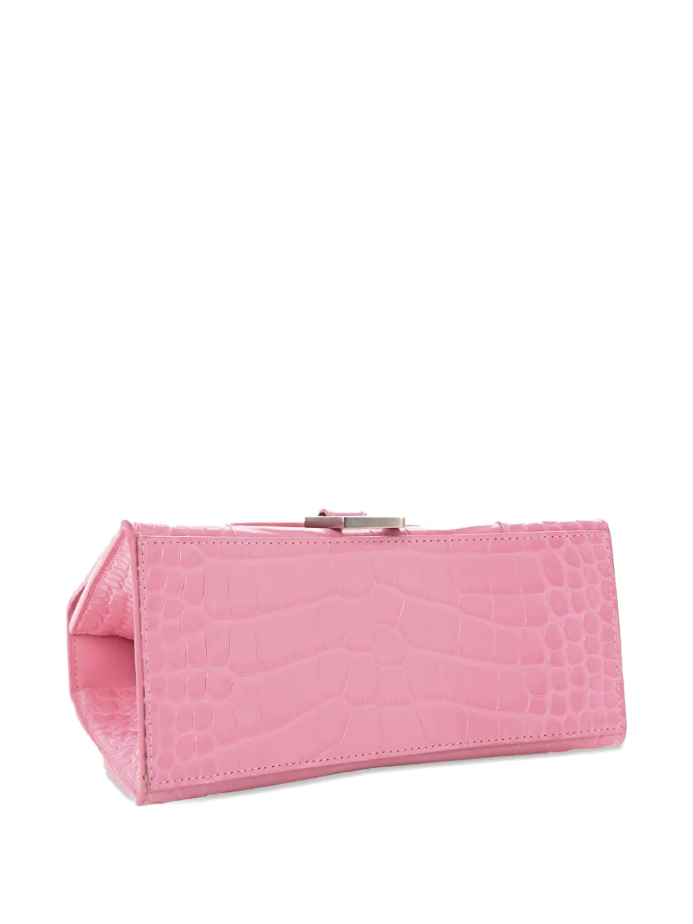 Balenciaga Hourglass crocodile-embossed tote bag - Roze