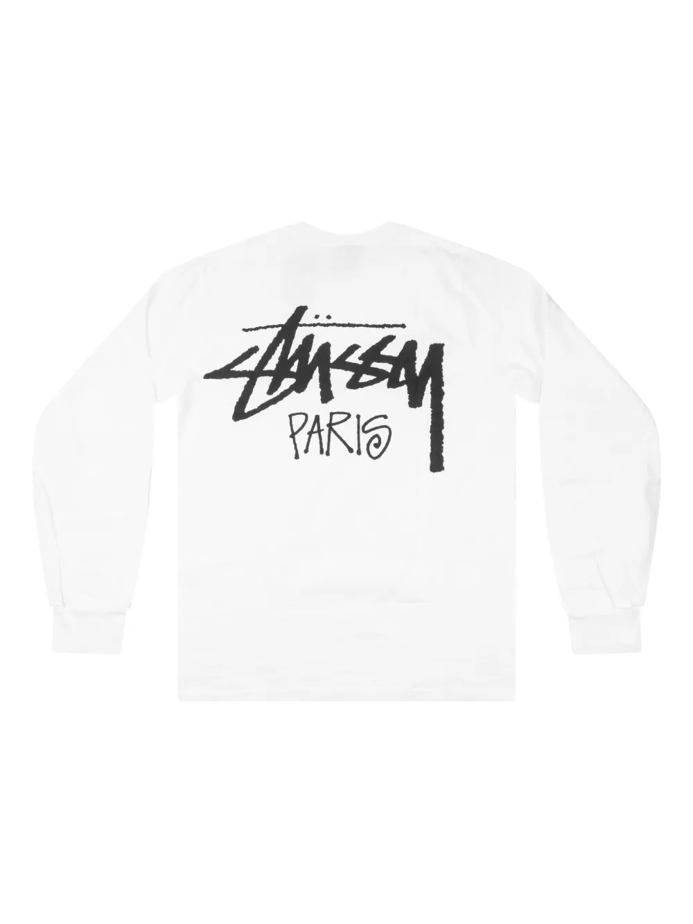St&uuml;ssy Paris long-sleeve T-shirt - Wit