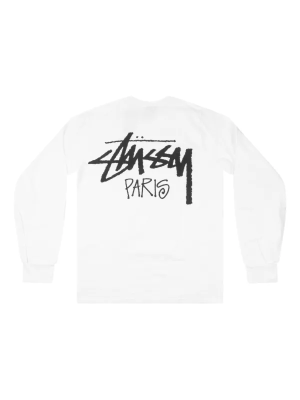 Stüssy Paris long-sleeve T-shirt | White | FARFETCH Stüssy Paris long-sleeve T-shirt | White | FARFETCH