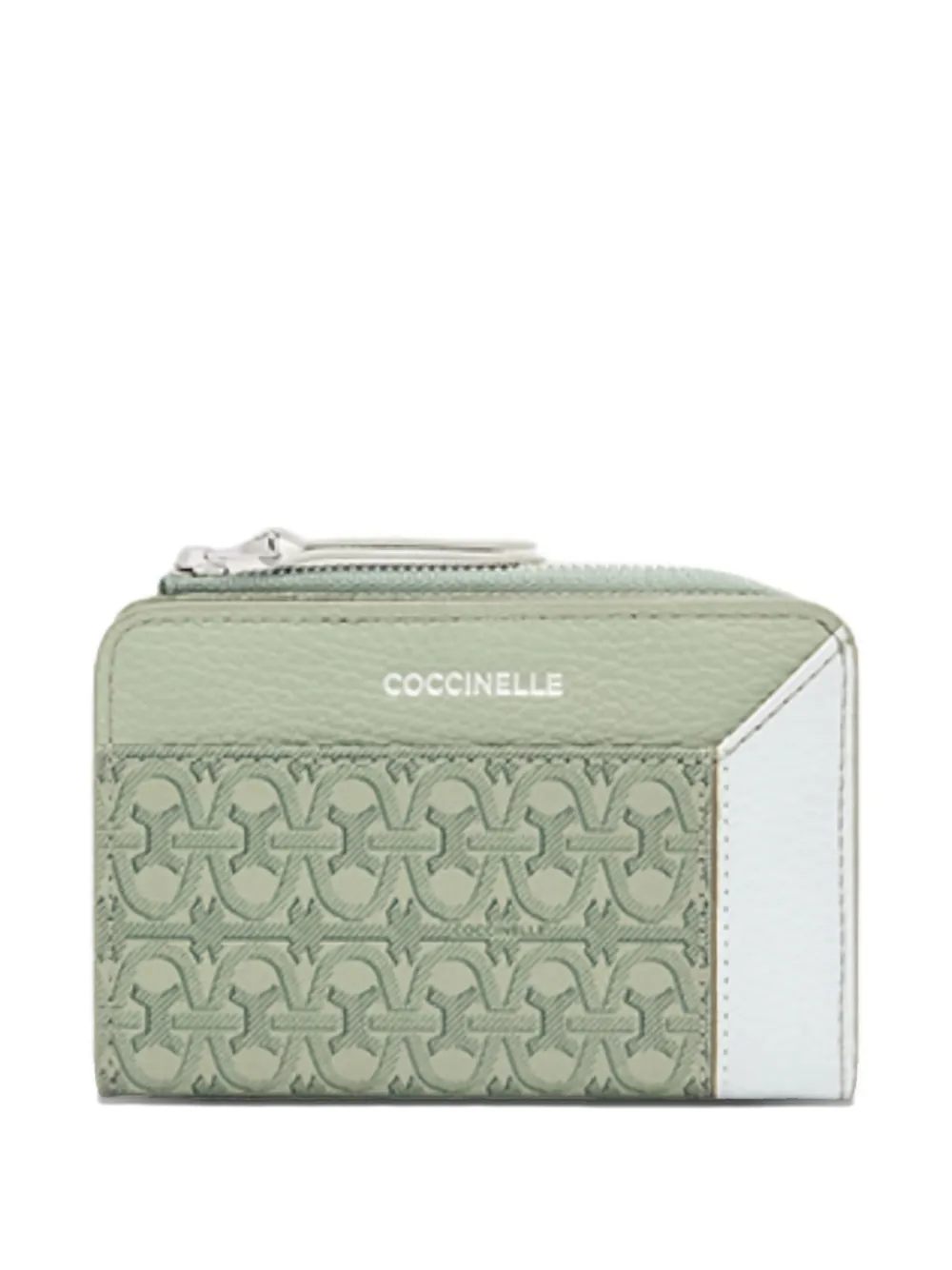Coccinelle Lorren monogram zip wallet | Green | Image 1