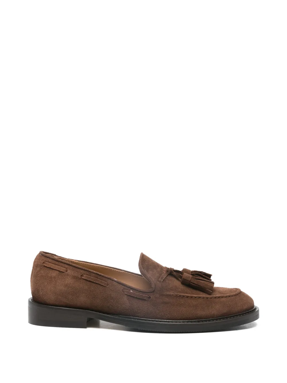 Anna F. tassel leather loafers - Marrone