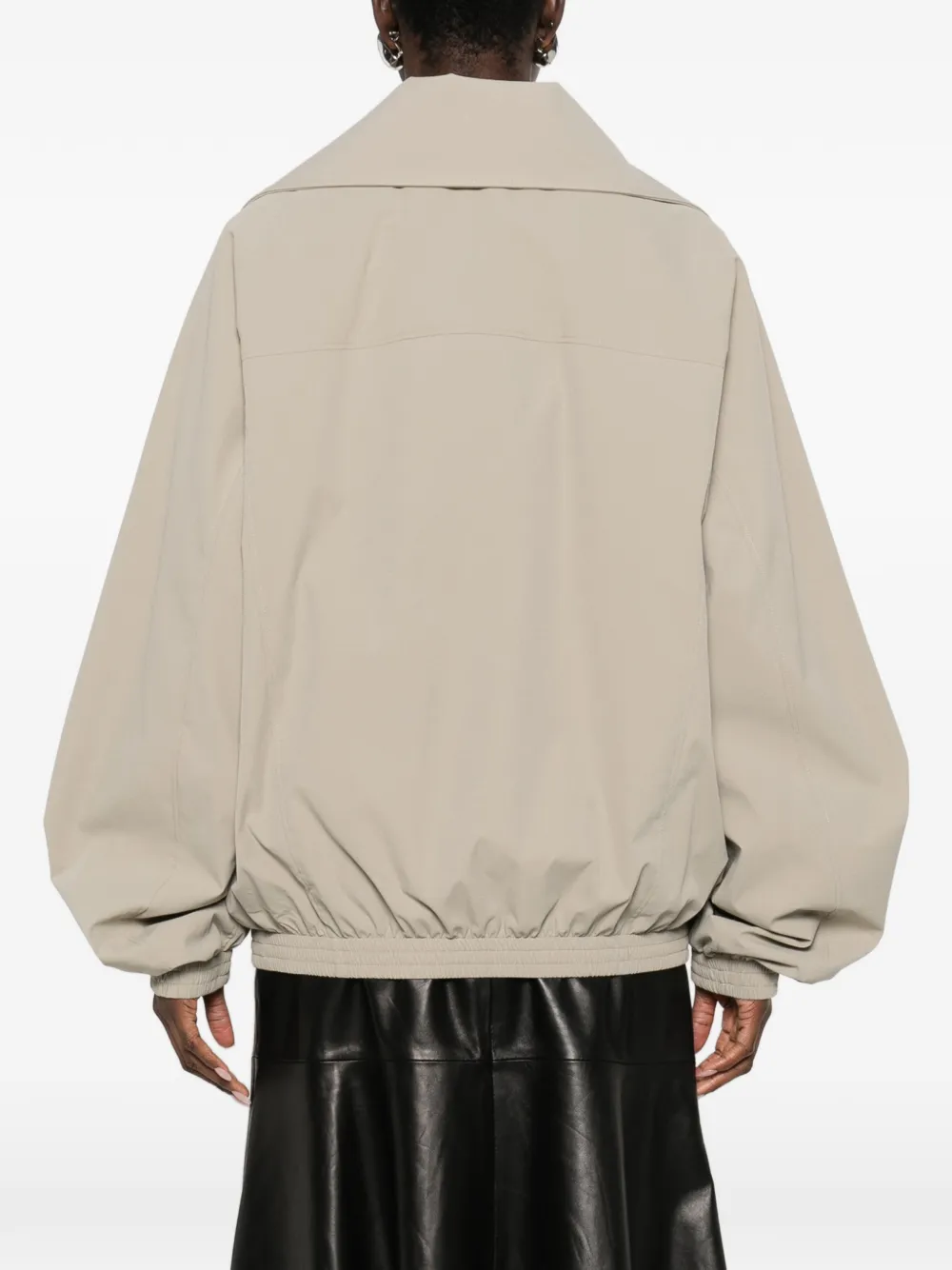 Balenciaga Jack met rits en logo Beige