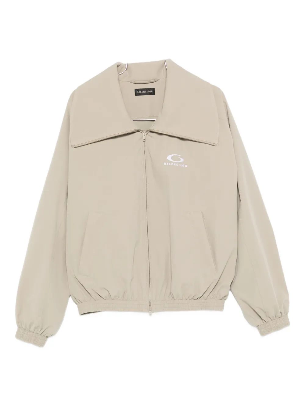 Balenciaga logo zip jacket - Toni neutri
