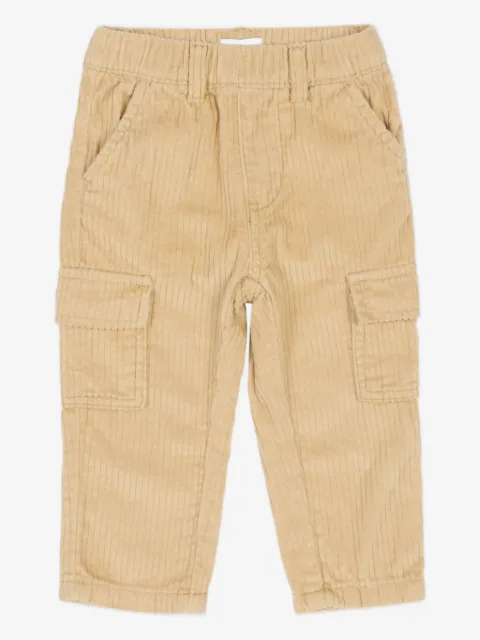 TRUSSARDI JUNIOR pantalon cargo en velours côtelé