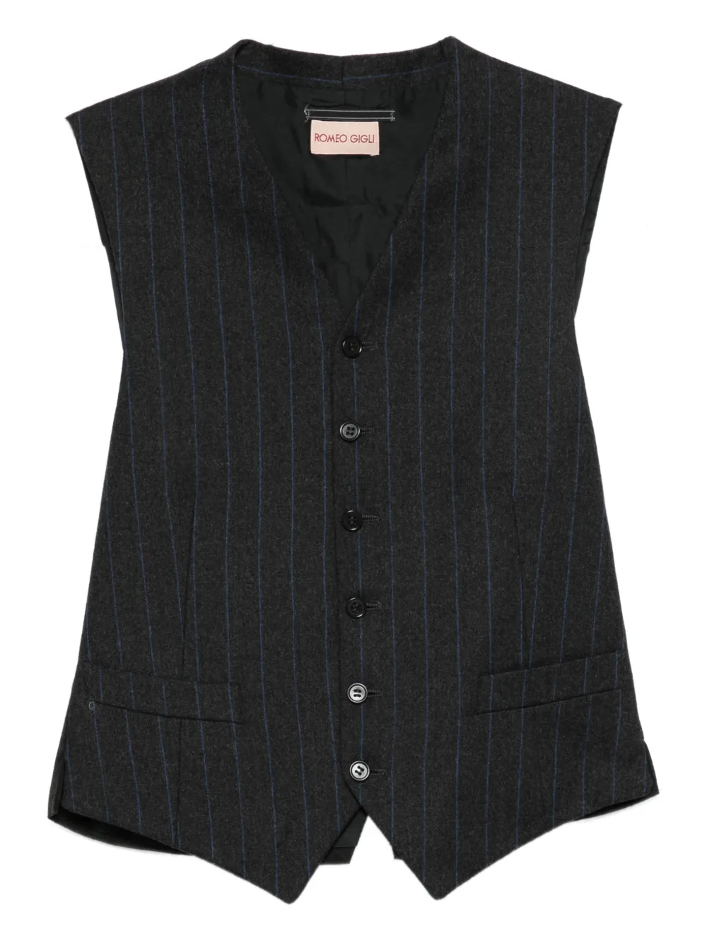 Romeo Gigli Pre-Owned Gilet a righe anni '90 - Grigio