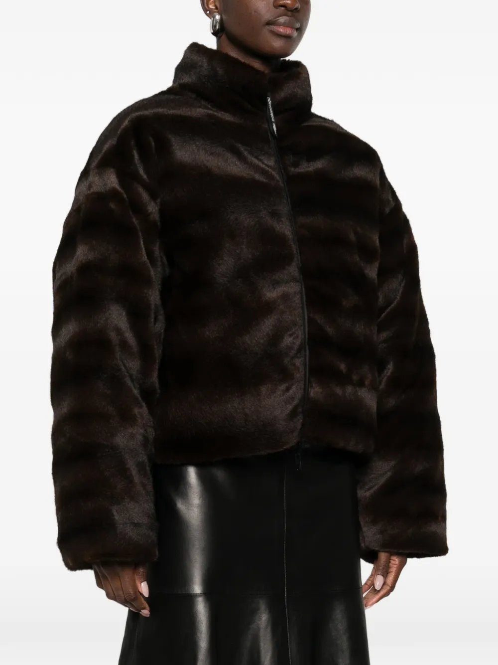 Balenciaga Ski-jack met rits Bruin