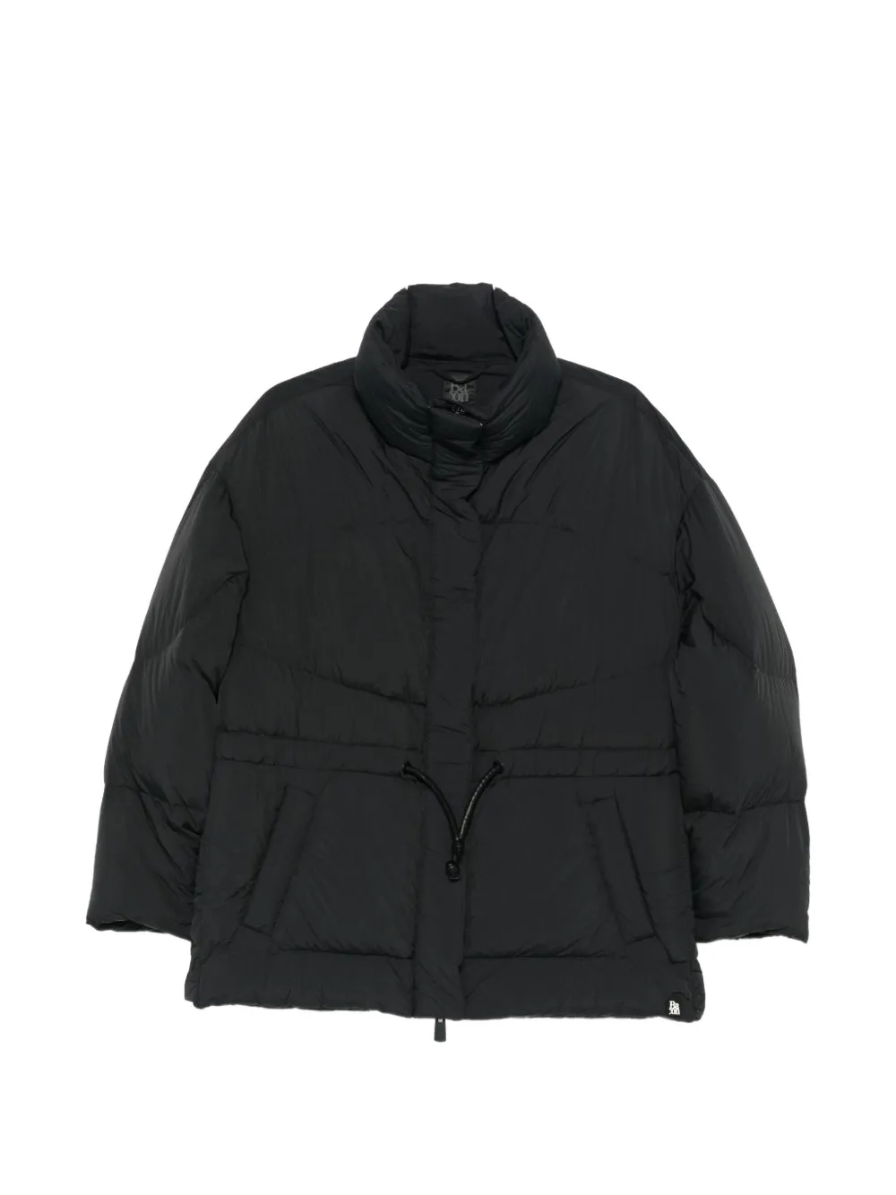 Bacon drawstring padded coat - Nero