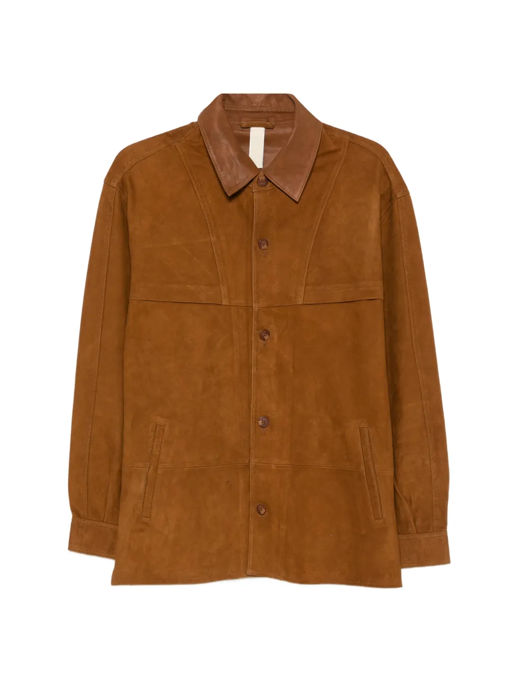 Sunflower panelled shirt - Marrone