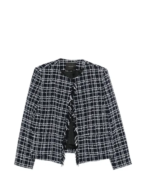 THELAURENT fringed tweed jacket
