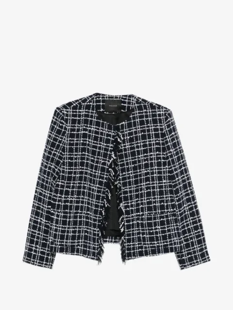 THELAURENT chamarra de tweed con flecos