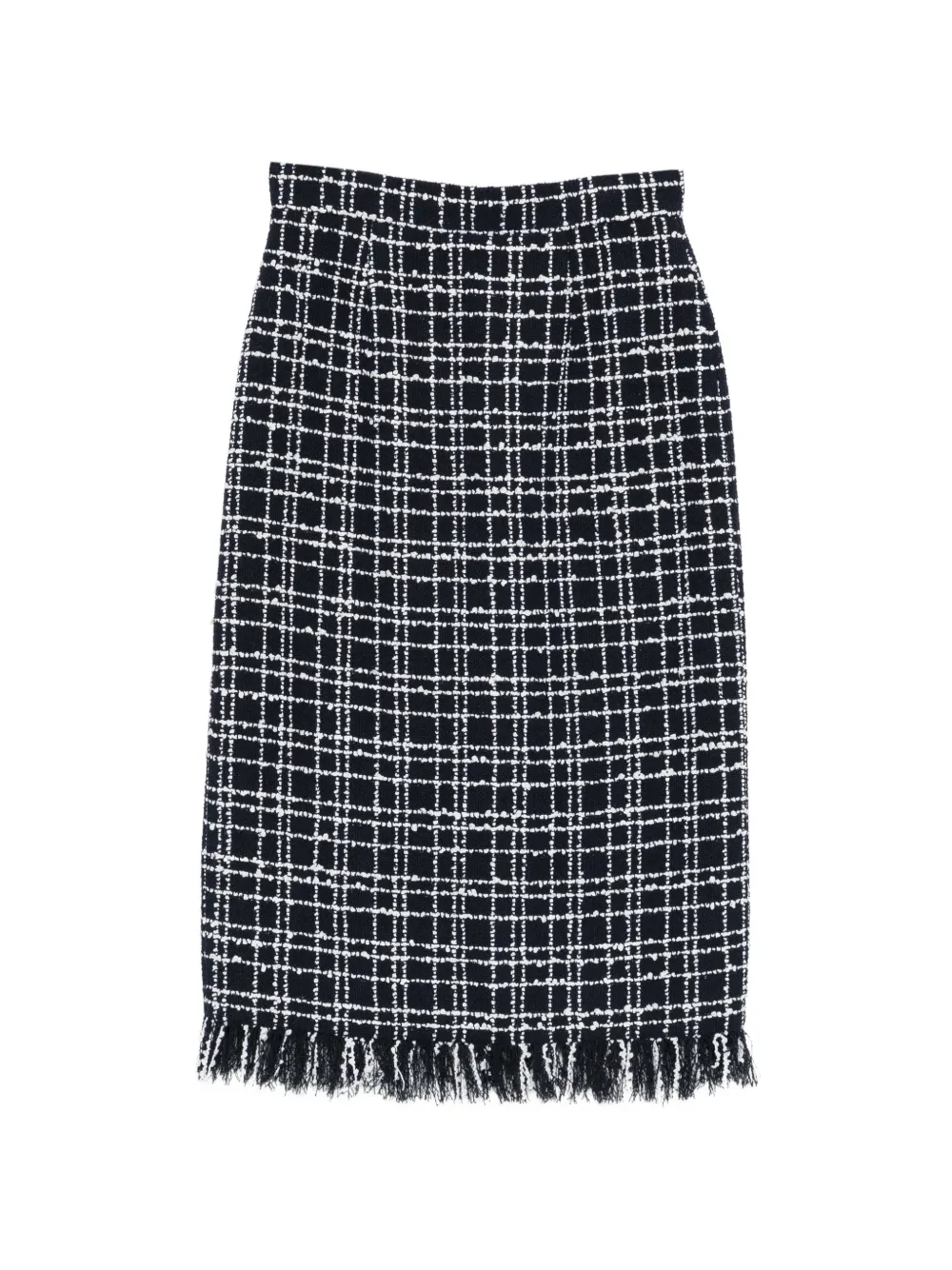 THELAURENT check-pattern midi skirt - Blu