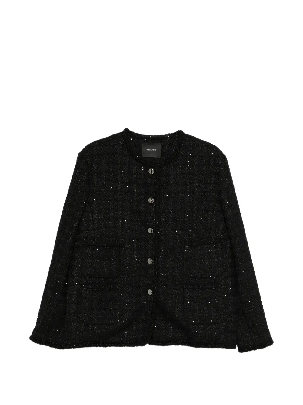 THELAURENT sequin-embellished front-pocket jacket - Nero