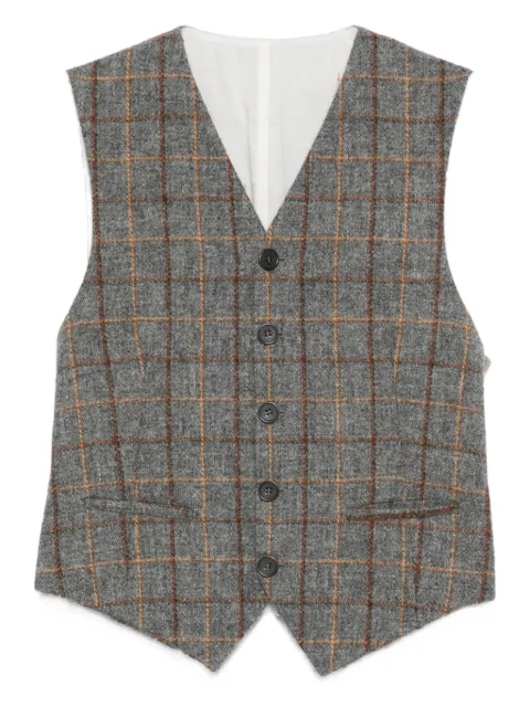 Romeo Gigli Pre-Owned 1990s checked waistcoat