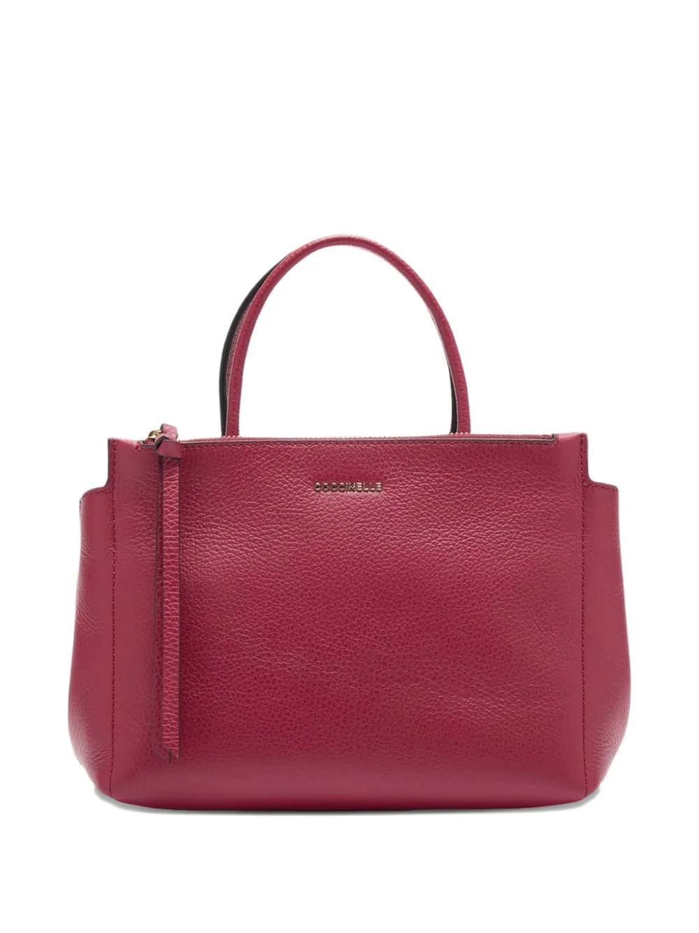 Coccinelle Medium Arlettis leren shopper met textuur Rood