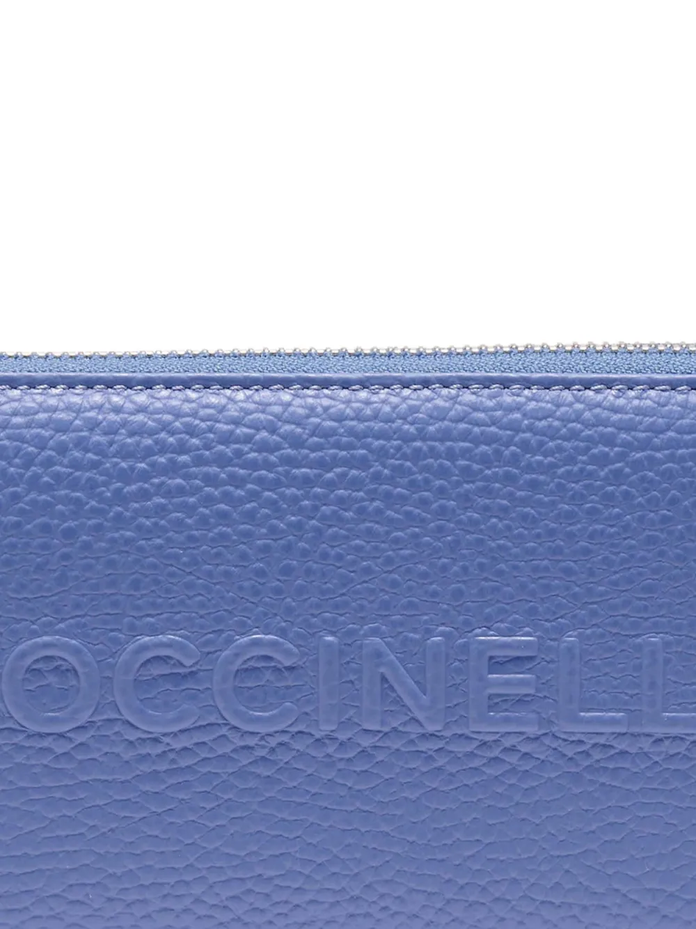  Coccinelle Logo-embossed Zip Wallet - Blue 
