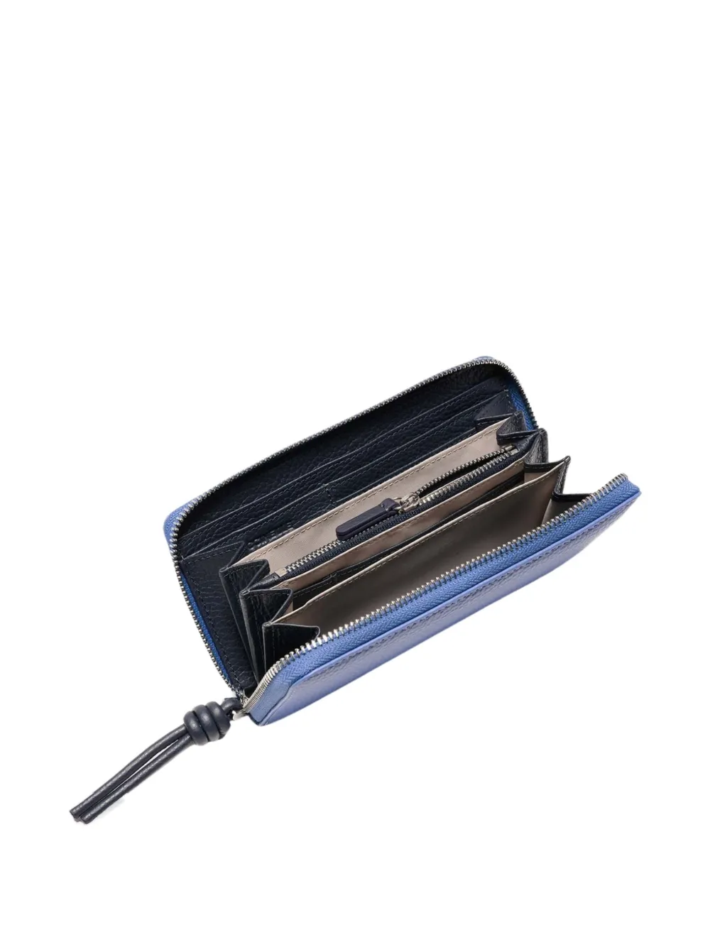 Coccinelle logo-embossed zip wallet - Blauw