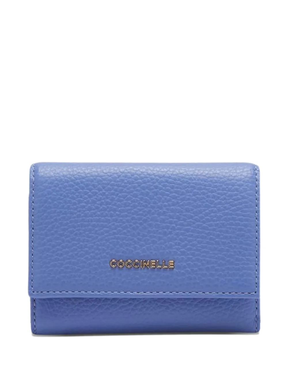 Coccinelle metallic-logo wallet - Blu