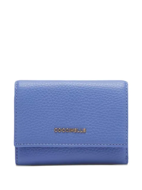 Coccinelle portefeuille à logo métallisé