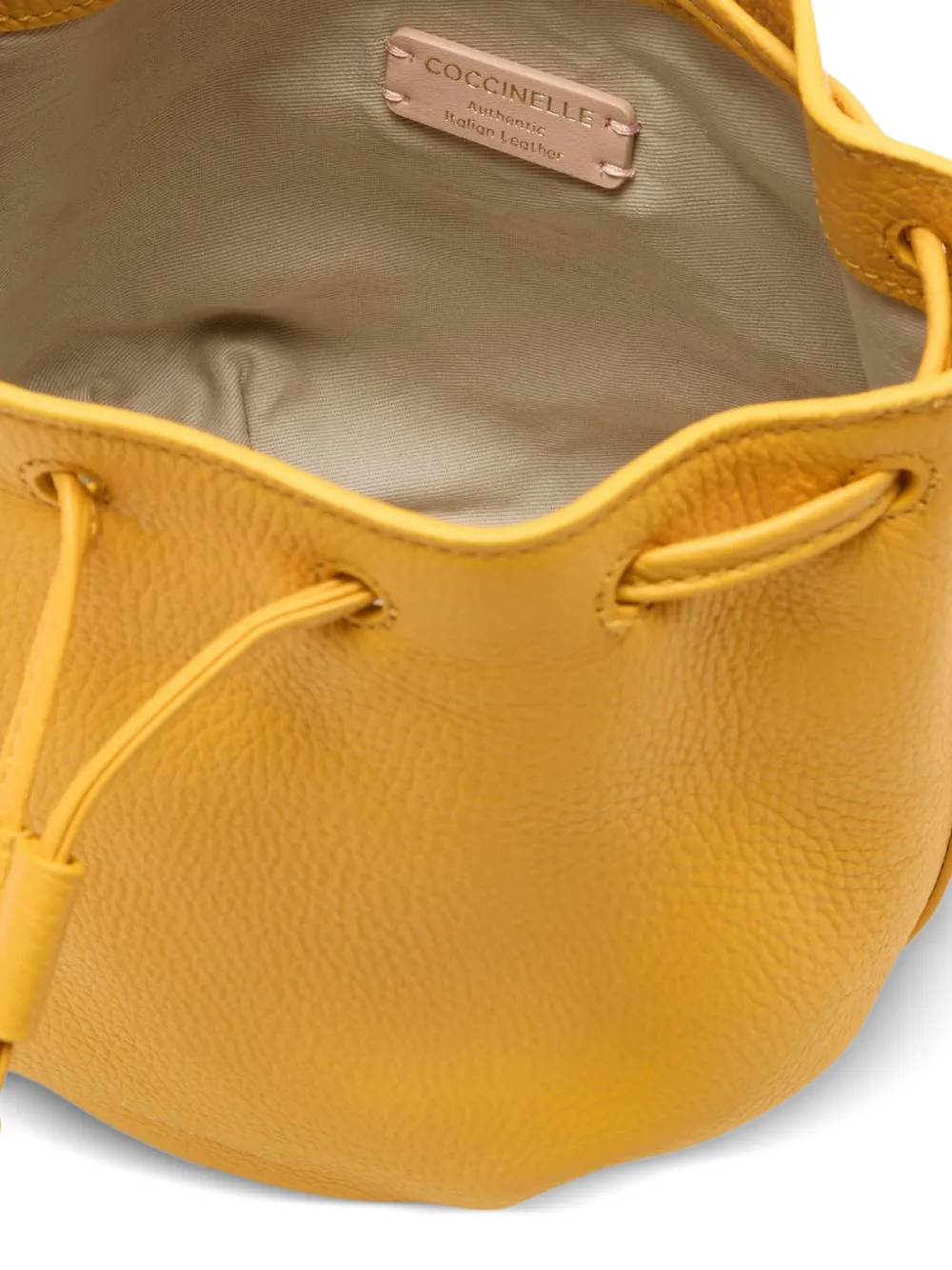  Coccinelle Malory Drawstring Mini Bag - Yellow 