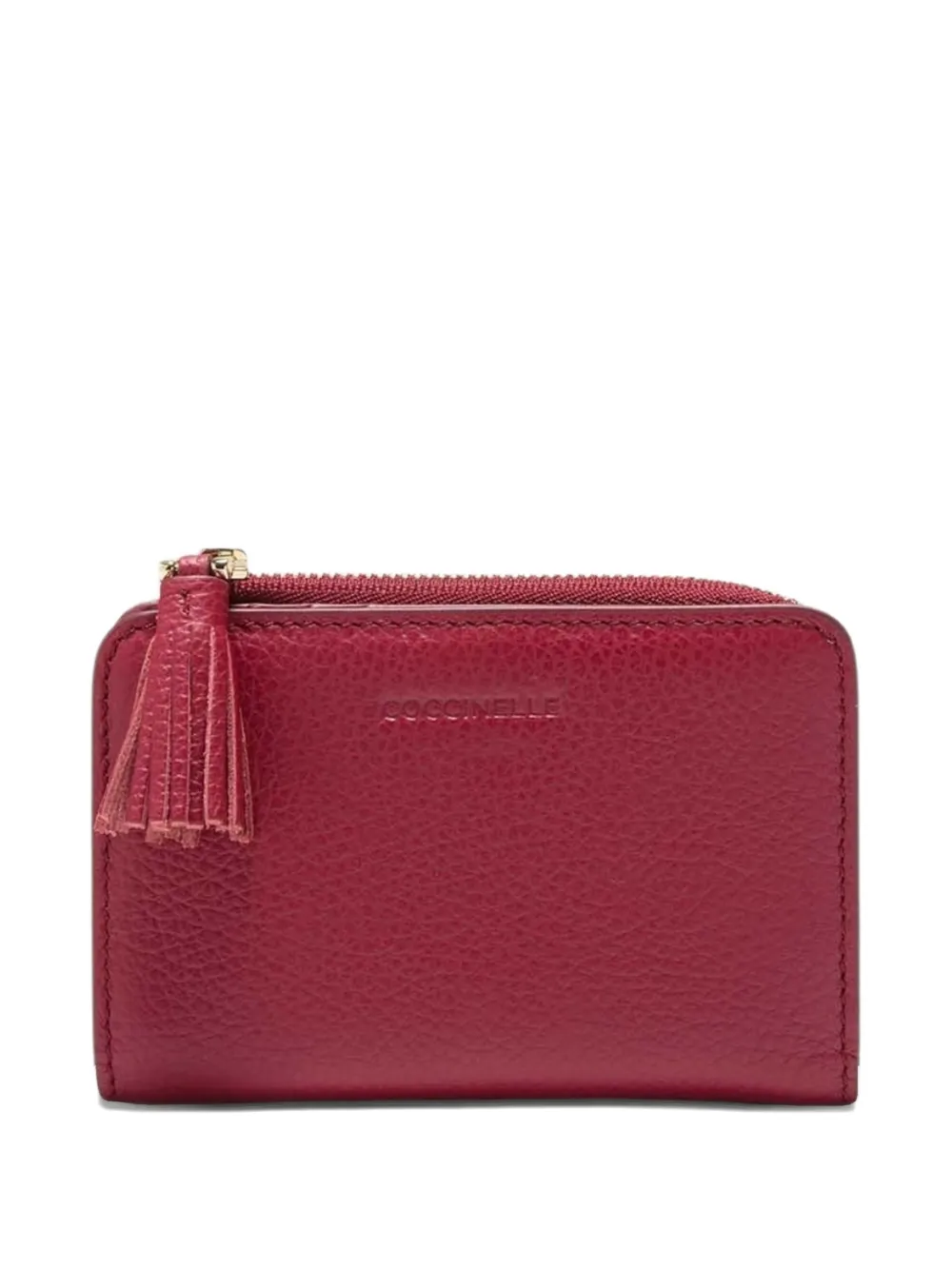 Coccinelle tassel-detail zip wallet - Rosso