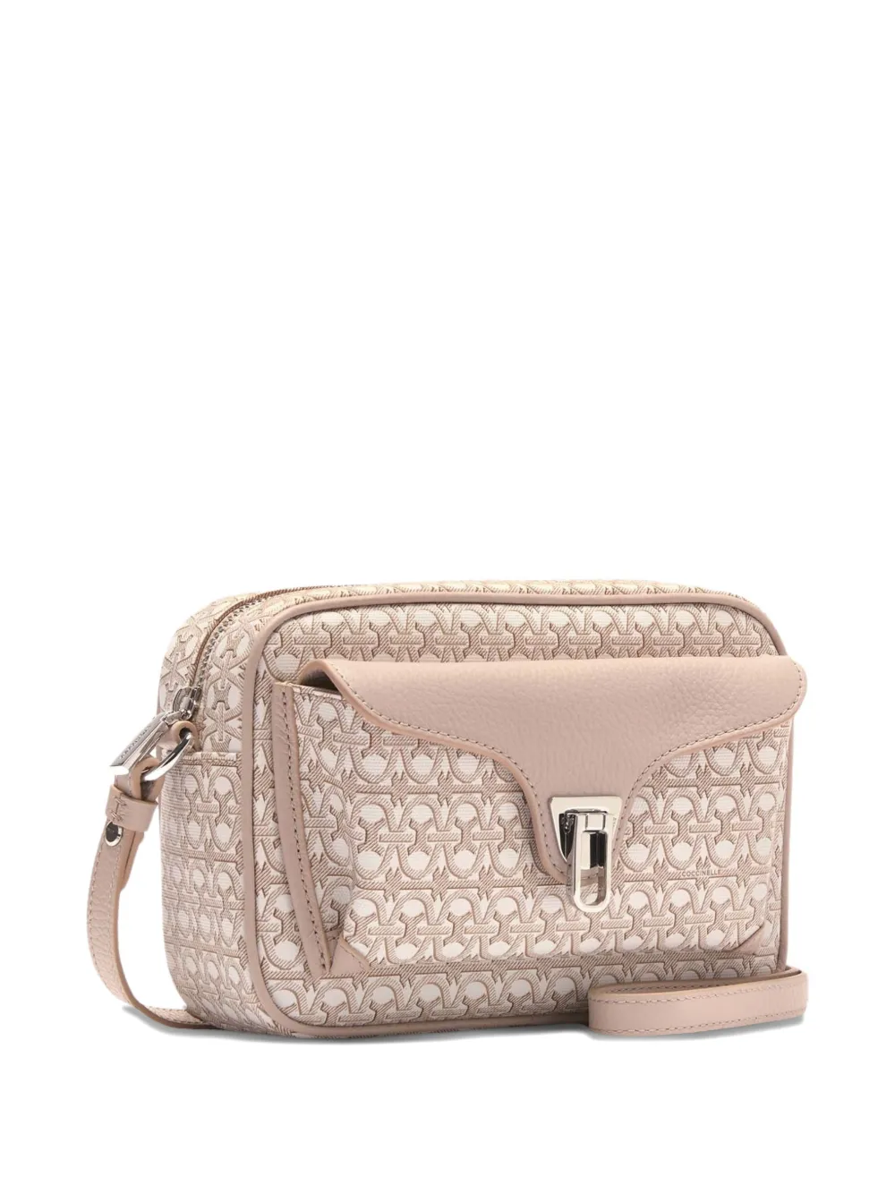 Coccinelle Kleine Beat crossbodytas met monogram Roze