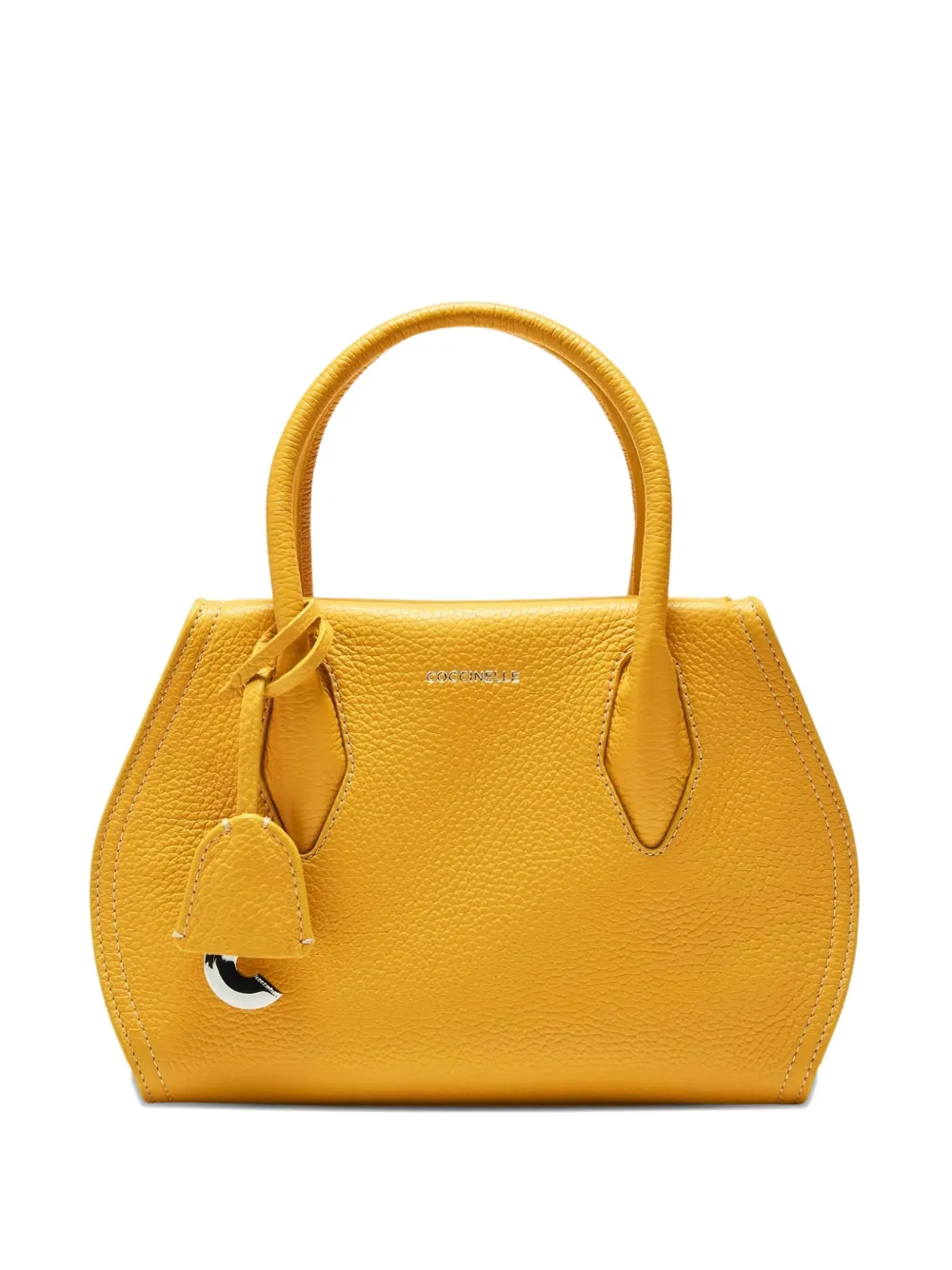 Coccinelle Lord leather tote bag - Giallo