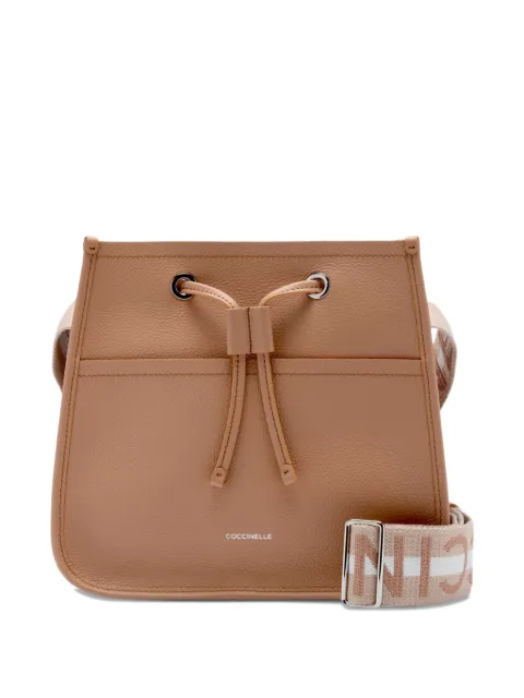 Coccinelle Raquel logo-strap bucket bag