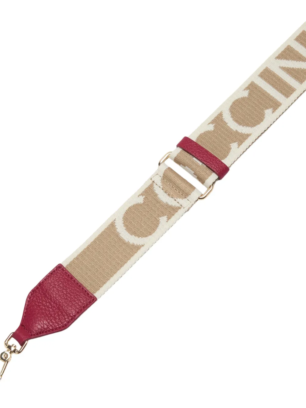 Coccinelle Kleine Tebe crossbodytas van bewerkt leren Rood