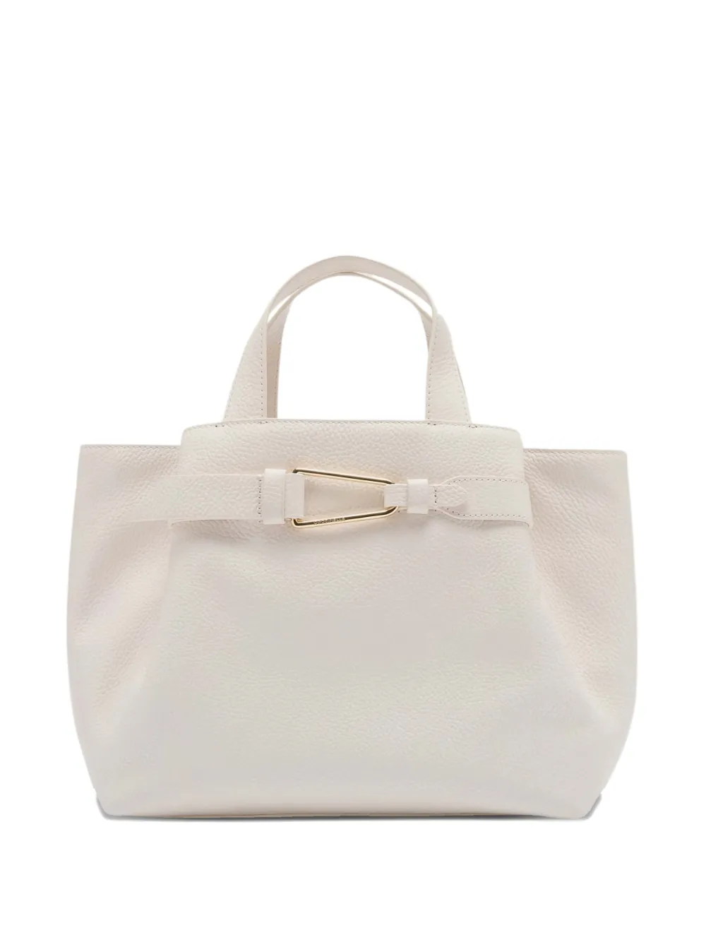 Coccinelle zip-up tote bag - Bianco