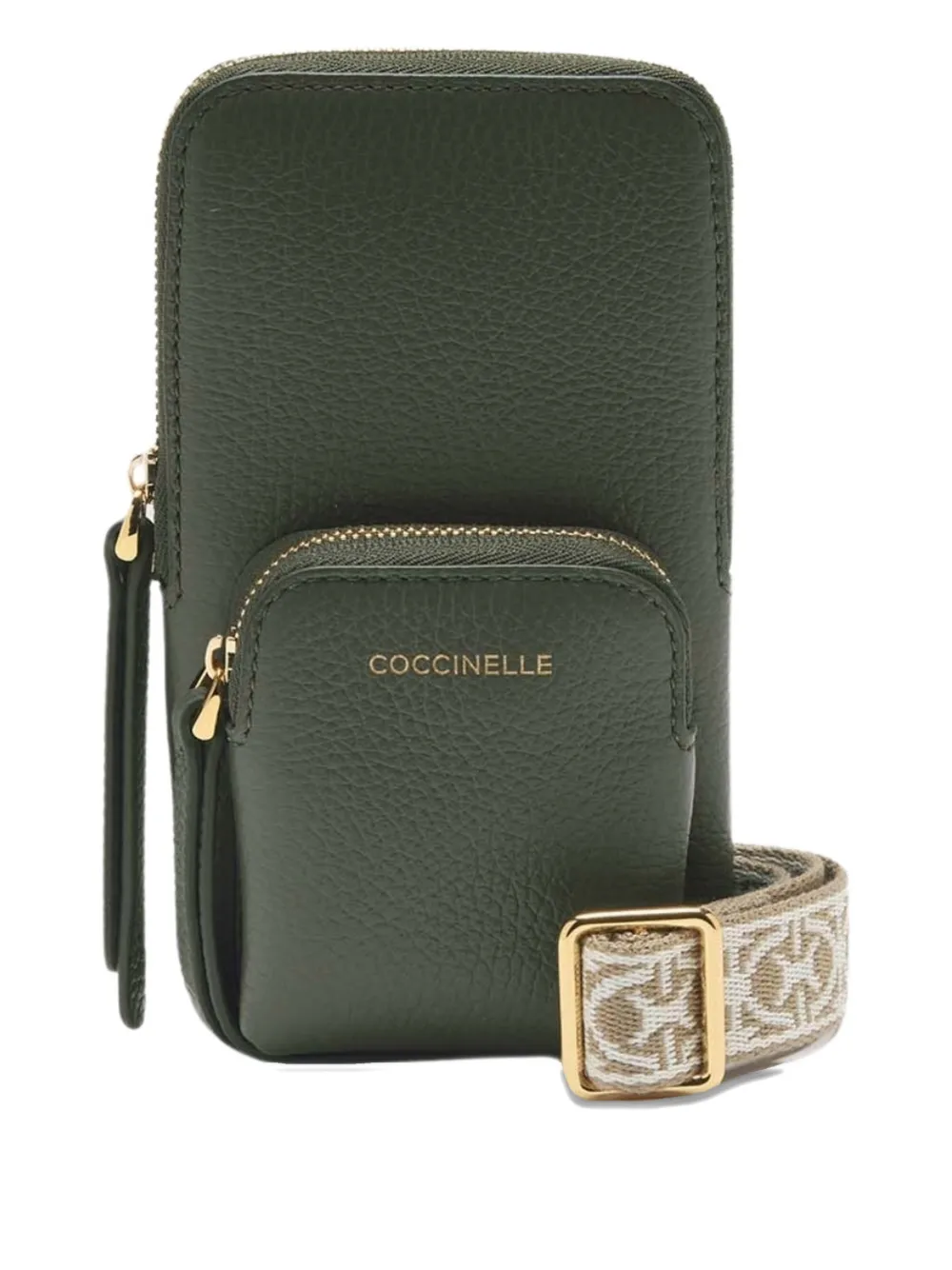 Coccinelle Pixie zip phone case - Verde