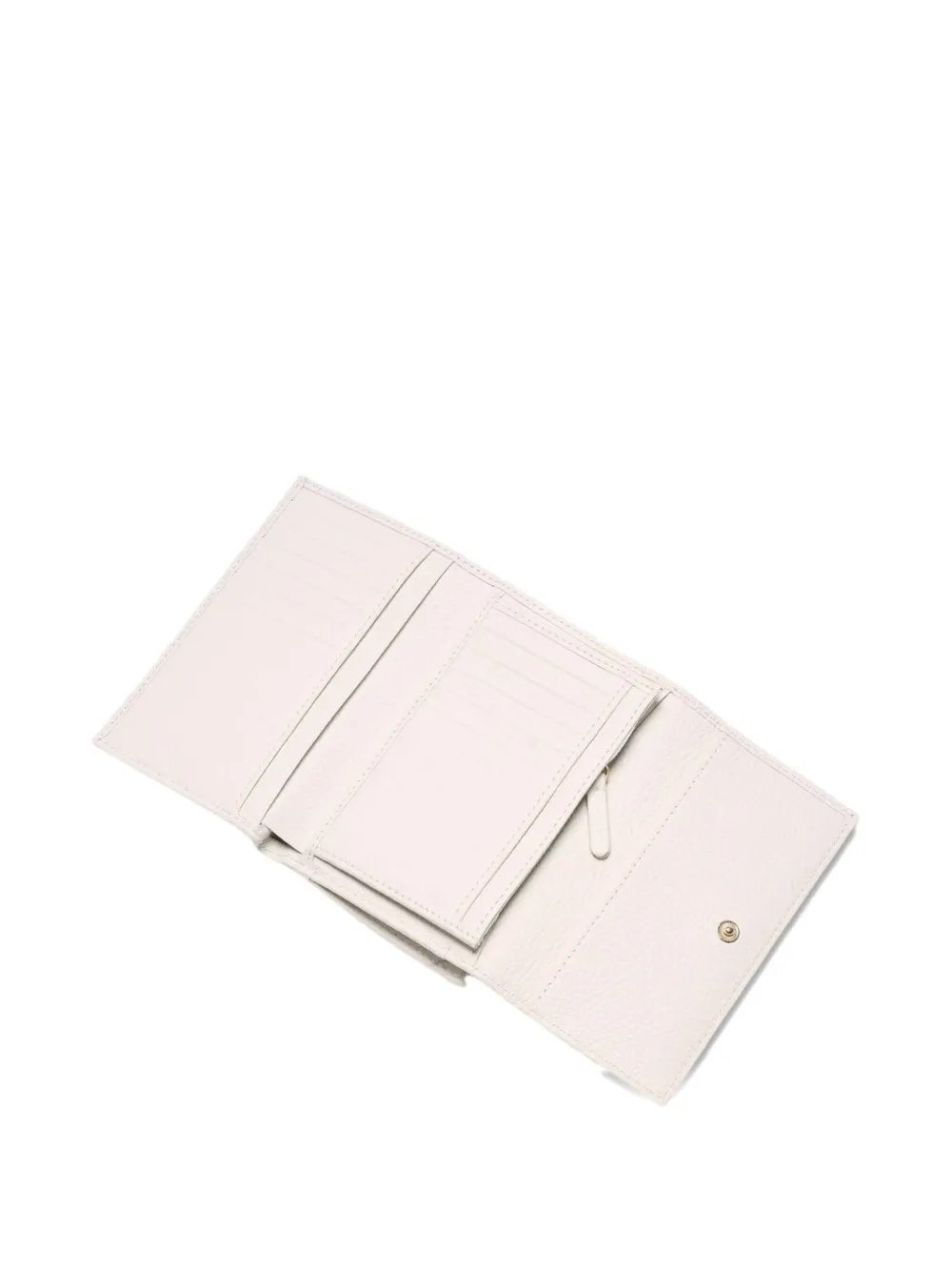 Coccinelle metallic-logo wallet - Wit