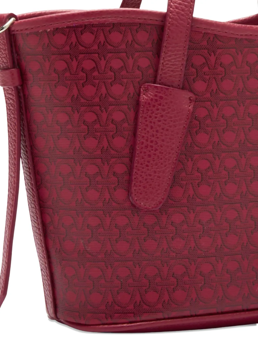 Coccinelle Shopper met monogram-print Rood