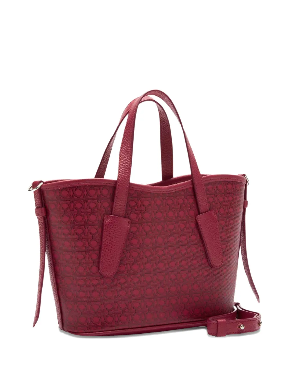 Coccinelle Shopper met monogram-print Rood