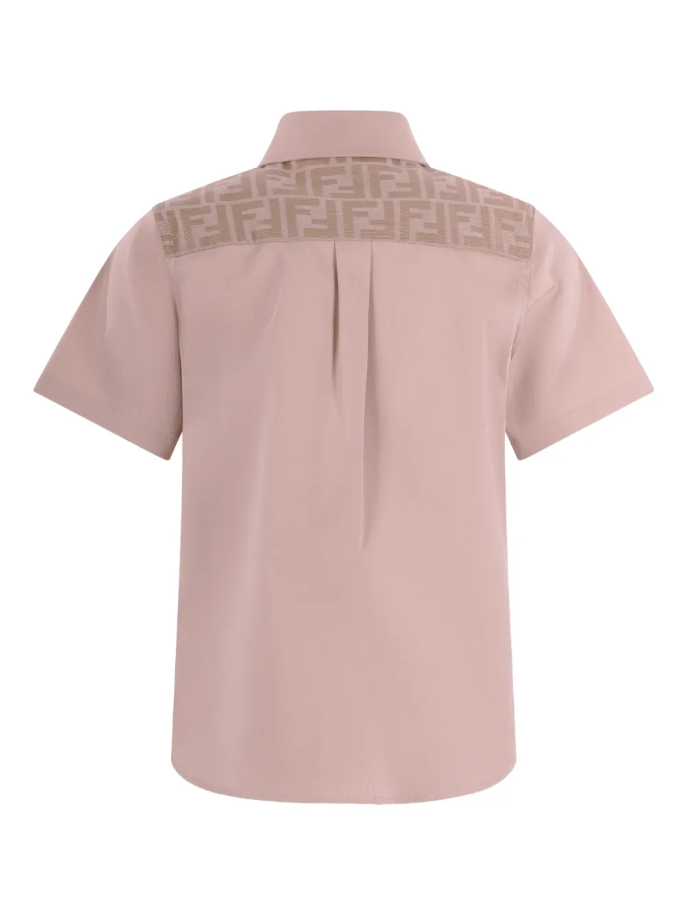 Fendi Kids Shirt met FF-patroon Beige