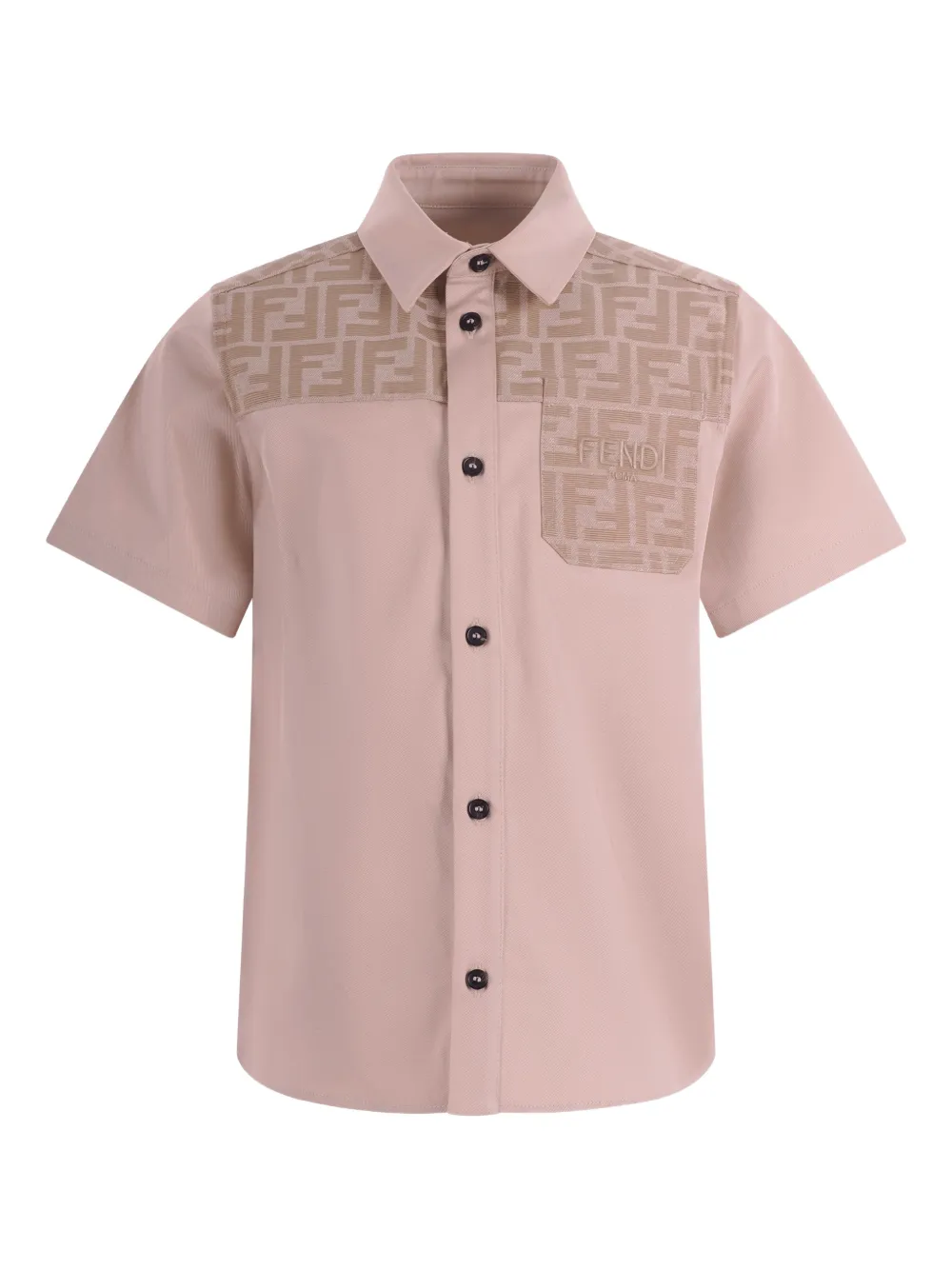 Fendi Kids FF-motif shirt - Nude