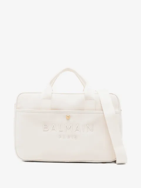 Balmain Kids pañalera con logo bordado