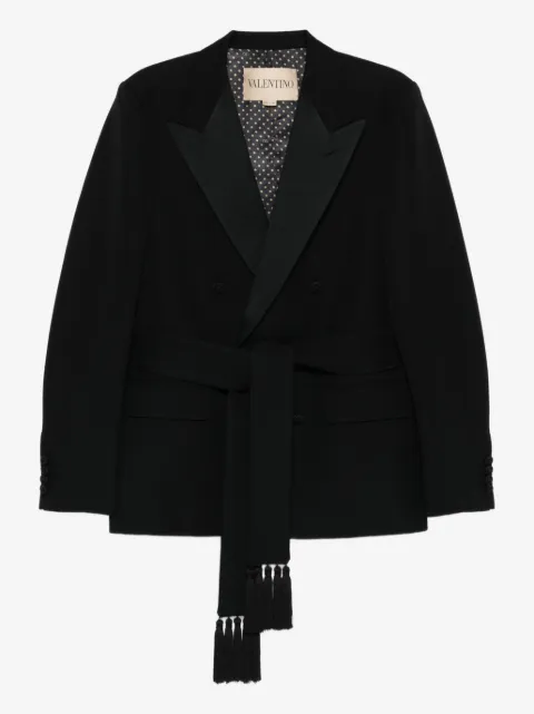 Valentino Garavani double-breasted tassel blazer