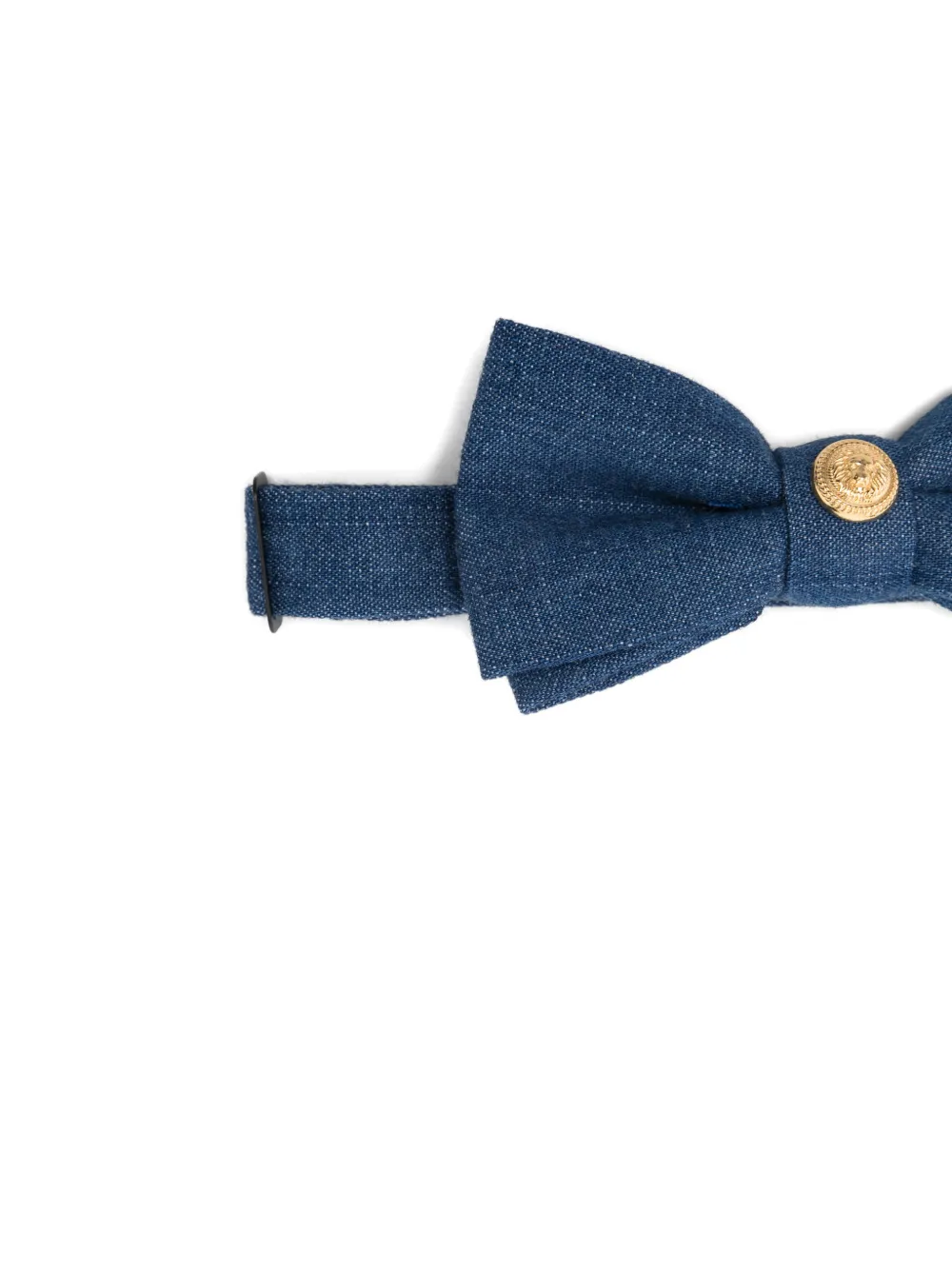  Balmain Kids Button-detail Bow Tie - Blue 