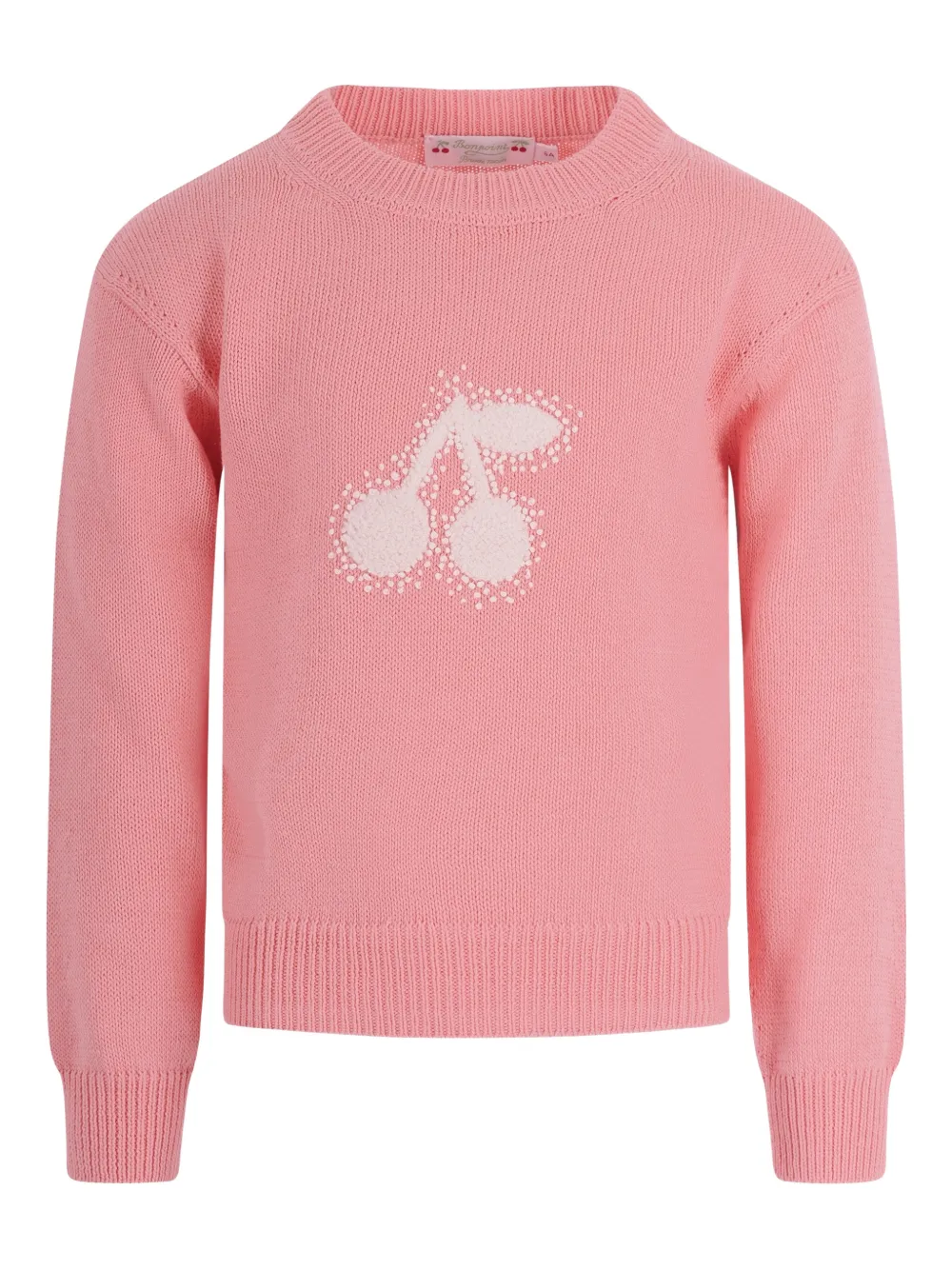 Bonpoint Liesel embroidered cotton sweater - Rosa